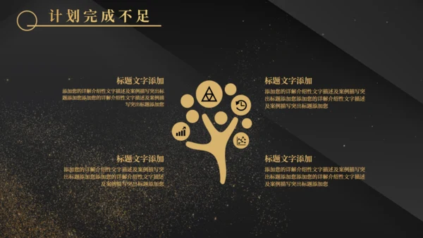 金沙质感奢华风计划总结通用PPT模板