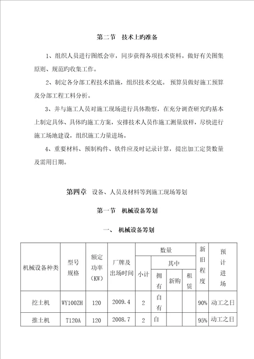 混凝土路专项项目综合施工组织设计