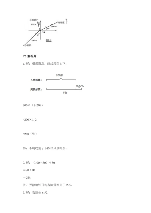人教版数学六年级上册期末测试卷及答案【考点梳理】.docx