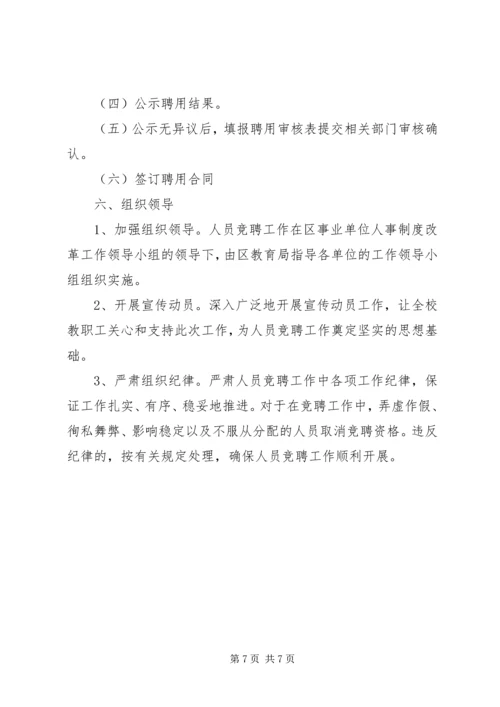 花雨中学竞聘上岗实施方案.docx