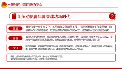 青春心向党建功新时代弘扬共青团使命团课PPT