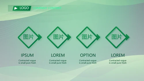 绿色大气银行工作汇报动态PPT