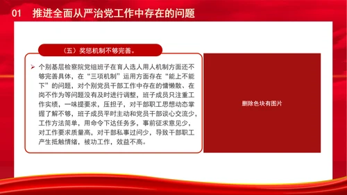 2024年检察院从严治党工作报告汇报PPT课件
