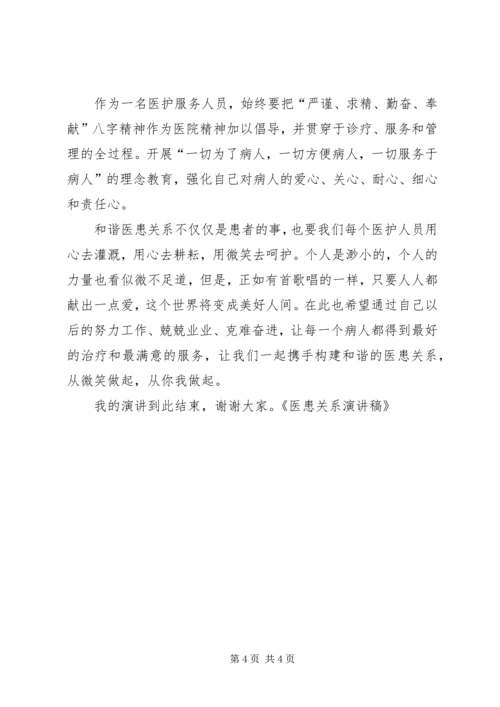 医患关系的演讲 (2).docx