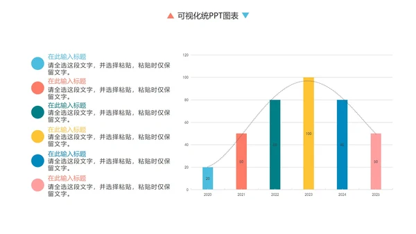 彩色简约商务数据统计图表关系图PPT模板