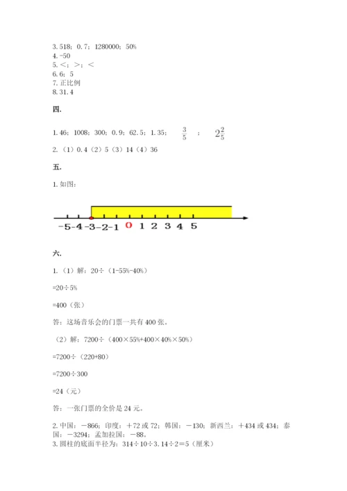 浙江省【小升初】2023年小升初数学试卷【达标题】.docx