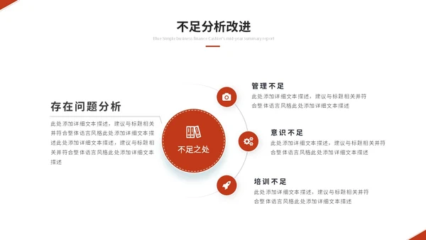 红色简约商务个人工作汇报工作总结工作报告述职报告ppt模板
