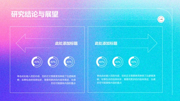 蓝粉色弥散渐变通用专业开题报告PPT演示模板