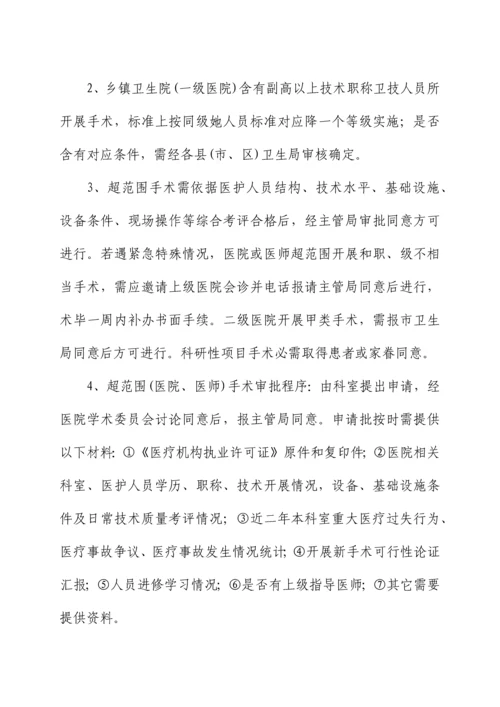河北省医院手术分级管理标准规范.docx