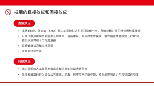 红色水彩简约商务控烟企业培训PPT课件禁烟