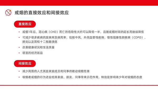 红色水彩简约商务控烟企业培训PPT课件禁烟