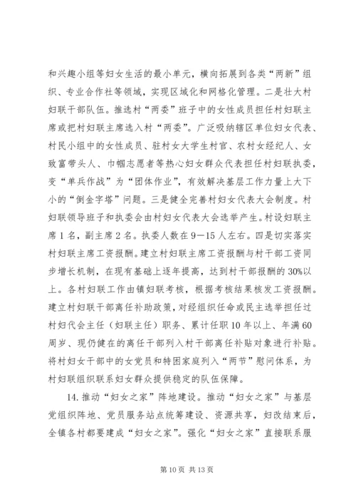 镇妇联改革实施方案.docx