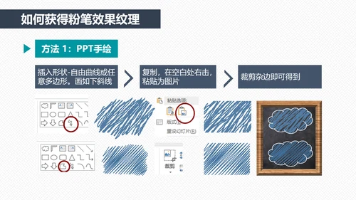 如何打造手绘粉笔效果PPT教学课件