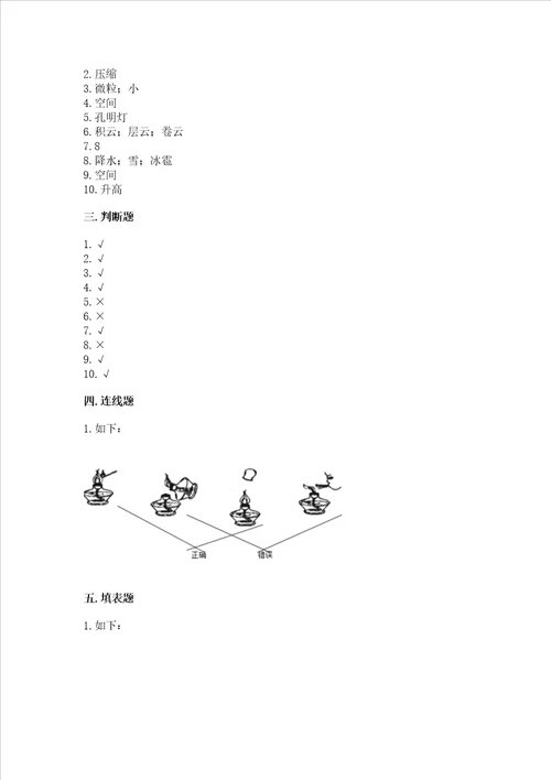 教科版小学三年级上册科学期末测试卷精品名师推荐