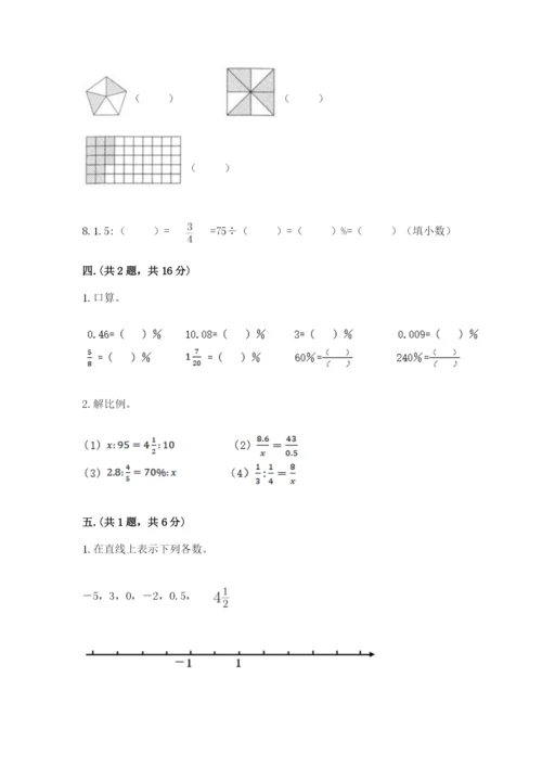 人教版六年级数学下学期期末测试题附完整答案（名校卷）.docx