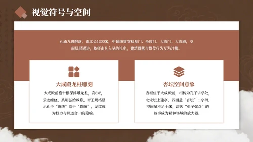 棕色简约风孔子诞辰PPT模板