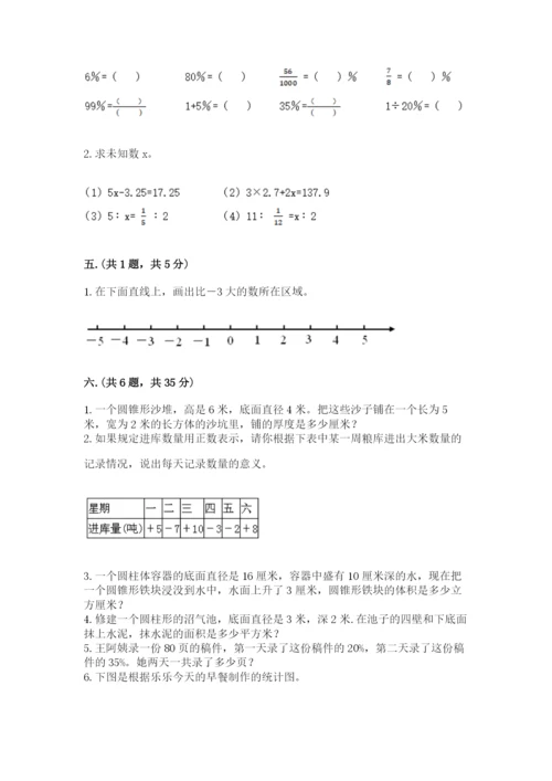 小学毕业班数学检测题及完整答案（夺冠系列）.docx