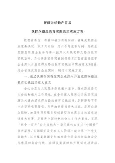 党的群众路线教育实践活动实施专业方案.docx