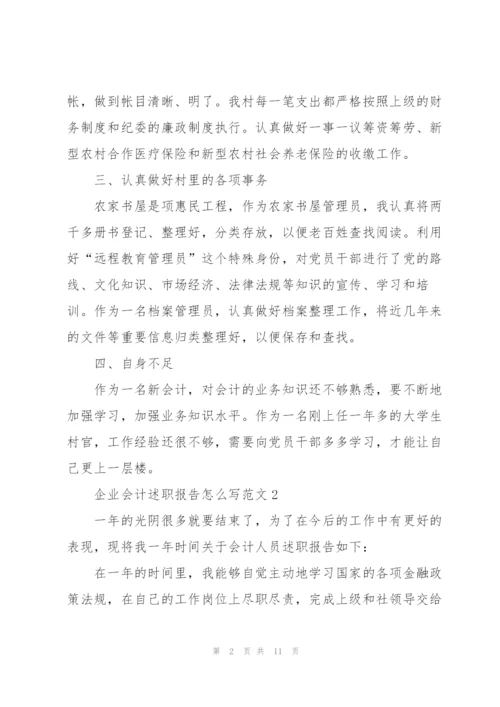 企业会计述职报告怎么写范文.docx
