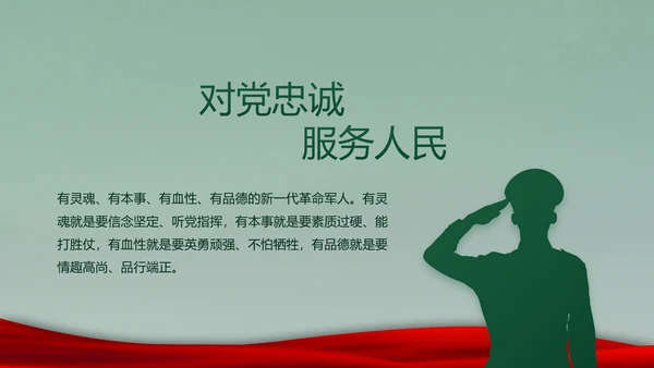 迷彩风入伍部队训练心得体会动态PPT
