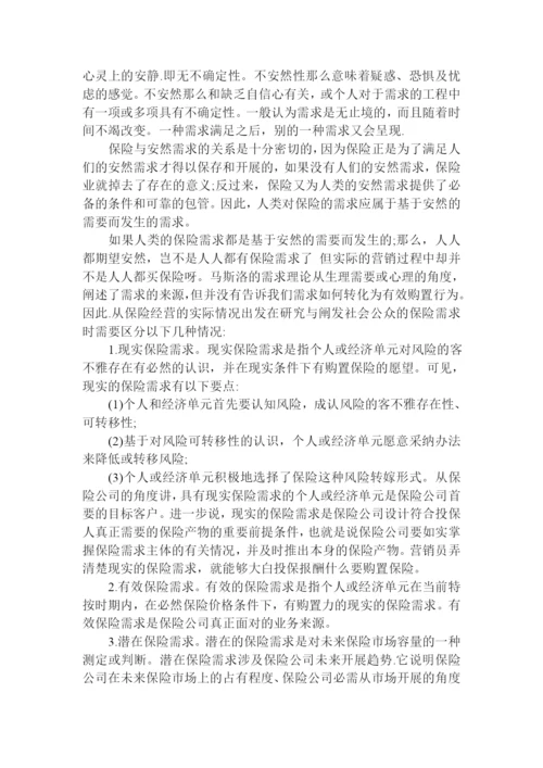 我国人身保险市场需求分析1203.docx