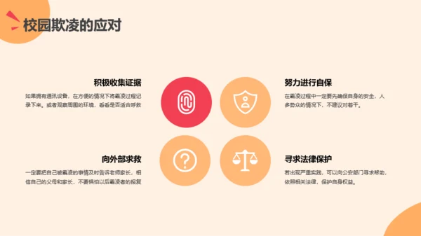 插画风安全教育班会-抵制校园霸凌PPT模板