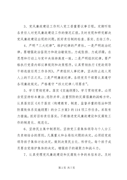 建设街道党风廉政意见.docx