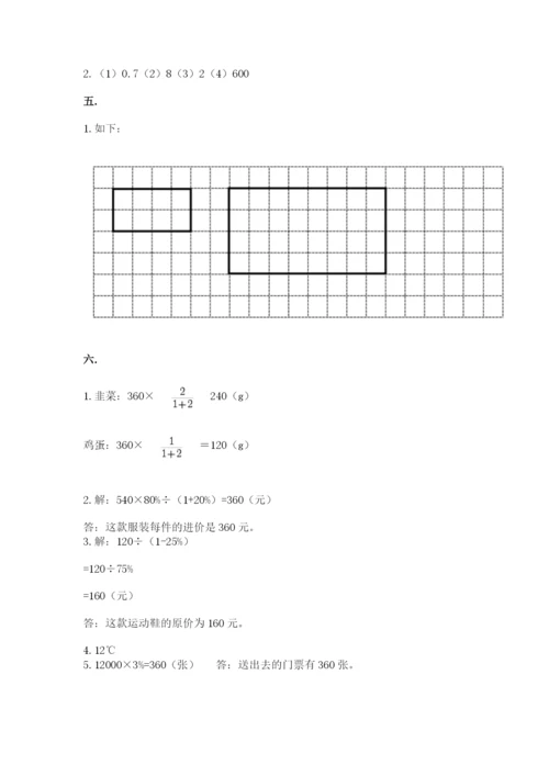 小升初数学综合模拟试卷附参考答案【考试直接用】.docx