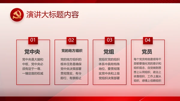 党建党支部工作总结汇报计划PPT党课