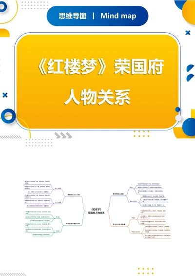 《红楼梦》荣国府人物关系思维导图