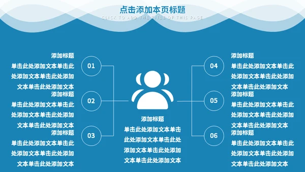 蓝色简约风商务汇报通用PPT模板