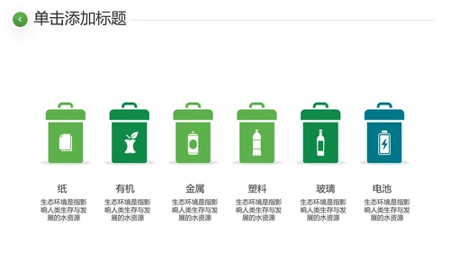 绿色环境整治环保生态文明城市PPT模板