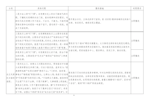 领导班子及领导干部个人专题生活会查摆检视问题清单及整改台账(5个).docx