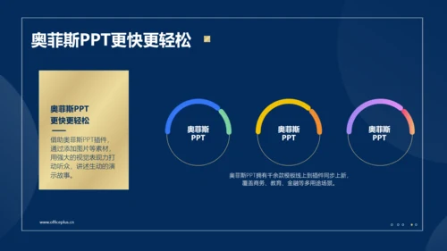 商务风蓝金总结汇报