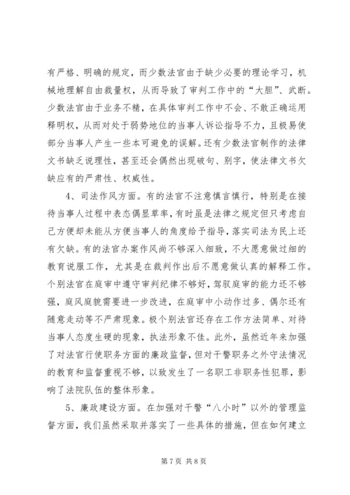 人民法院司法自查报告自查报告精编.docx