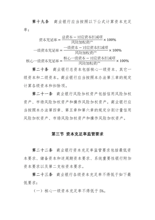 银监会商业银行资本管理办法.docx