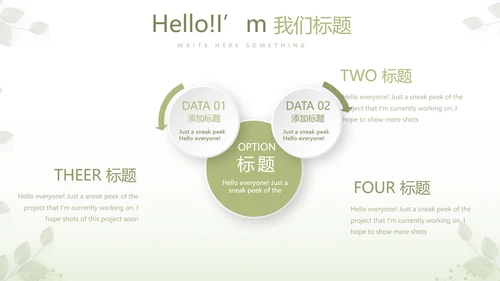 绿色清新春季护肤动态PPT