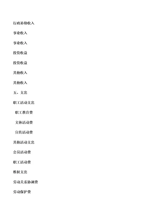 会计实务：工会新旧会计科目对照表