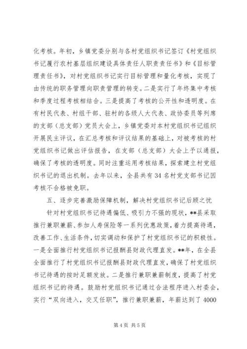 村党组织书记队伍建设思考.docx