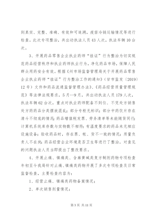 某年药械化监管工作总结.docx