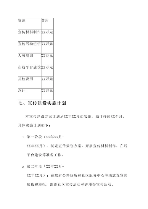 社会救助宣传建设方案