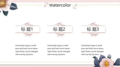 粉色简约美容宣传介绍动态PPT模板