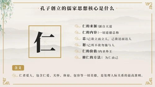 中国风至圣先生孔子中国人物历史介绍PPT模板