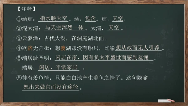 八年级下册 第三单元 课外古诗词诵读《望洞庭湖赠张丞相》课件(共20张PPT)