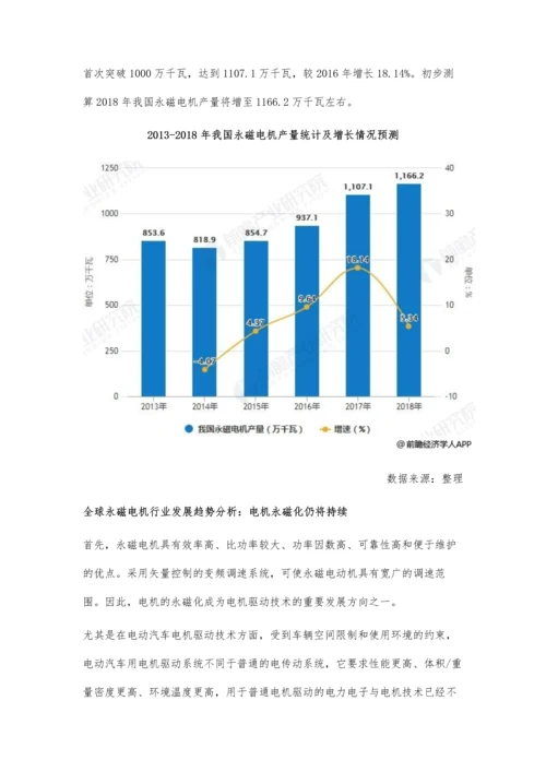 全球永磁电机行业市场现状及发展趋势分析-电机永磁化驱动技术不断进步.docx