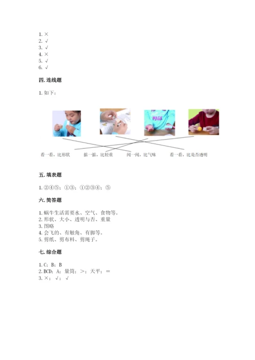 教科版小学科学一年级下册期末测试卷附答案【培优a卷】.docx