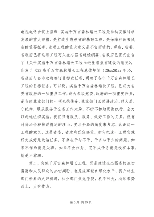 县委书记在林业工作会议的讲话.docx