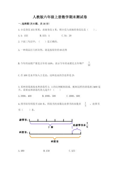人教版六年级上册数学期末测试卷带答案（基础题）.docx