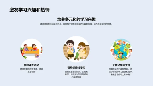 新学期家长教学会PPT模板