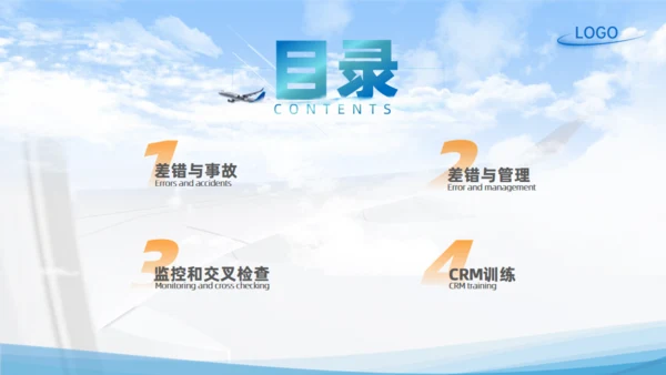 机场飞机机组资源管理航空工作汇报通用PPT模板